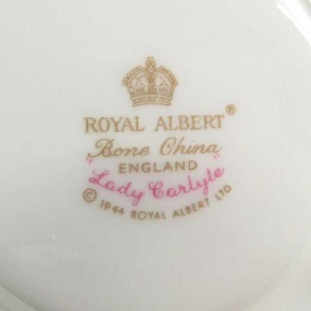 ROYAL ALBERT(ロイヤルアルバート)のロイヤルアルバート レディカーライル ソーサーのみ 3枚SC5416P インテリア/住まい/日用品のキッチン/食器(グラス/カップ)の商品写真