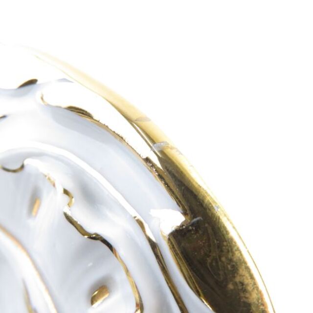 MEISSEN(マイセン)のマイセン 変形皿 1枚 30cmプレート 深皿 金彩 花 フラワーSC5421R インテリア/住まい/日用品のキッチン/食器(食器)の商品写真