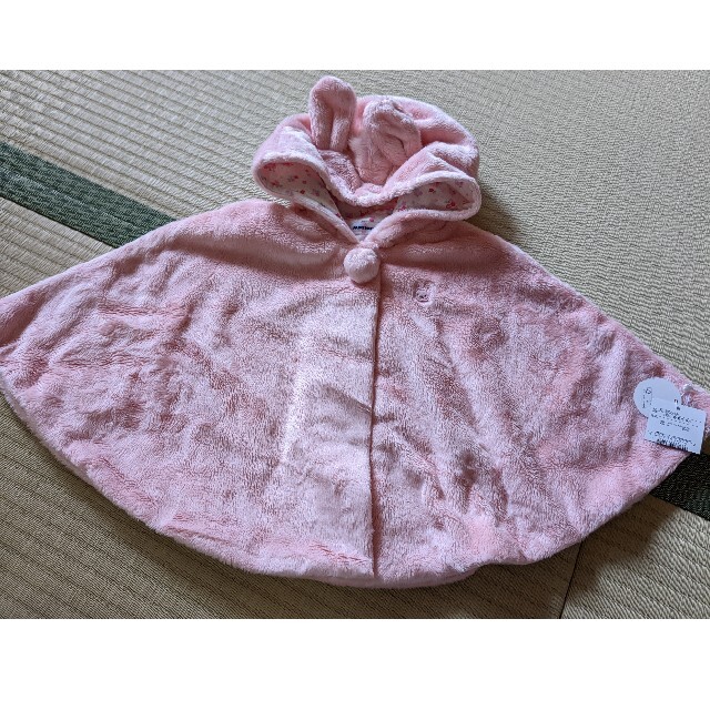 mikihouse(ミキハウス)のタグ付き未使用品　ミキハウス　ポンチョ キッズ/ベビー/マタニティのベビー服(~85cm)(ジャケット/コート)の商品写真