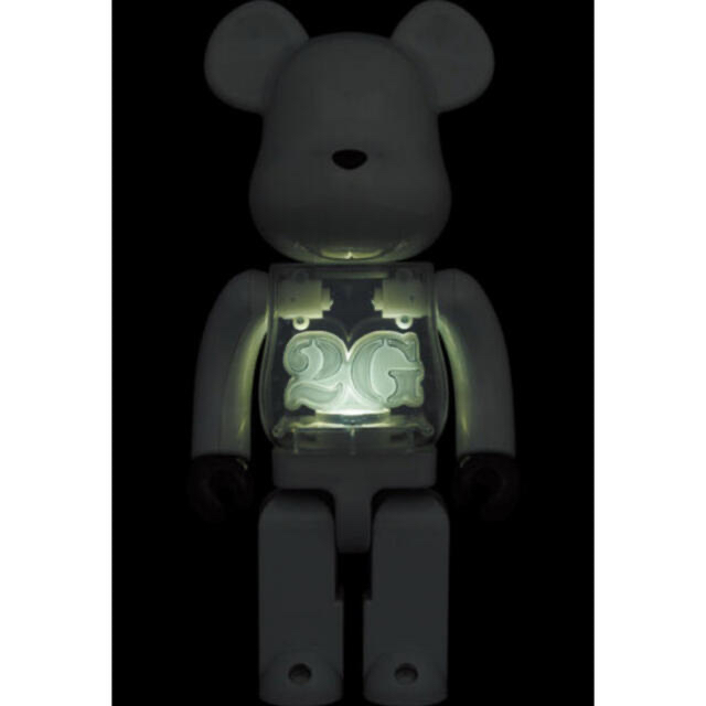 BE@RBRICK 2G WHITE CHROME 100% & 400% BE@RBRICK 2G WHITE CHROME 100% & 400%