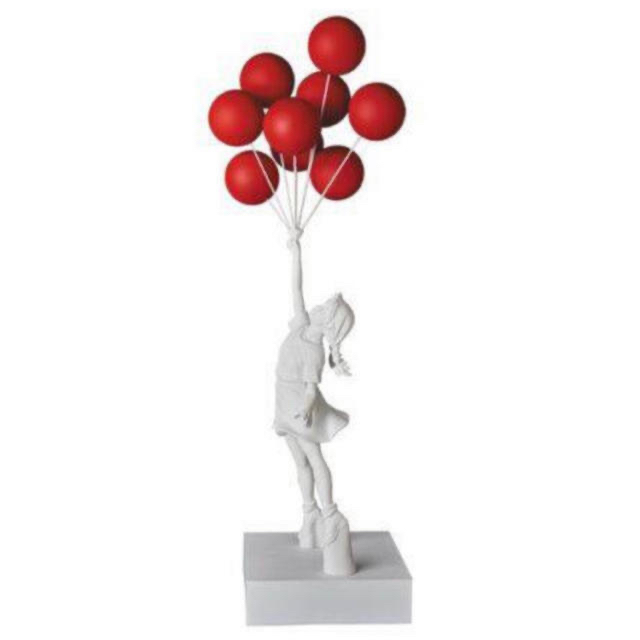 新品 Flying Balloons Girl banksy RED ver.