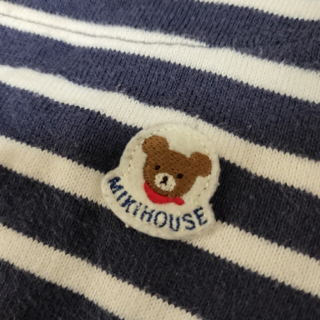 mikihouse(ミキハウス)のミキハウス　 ボーダー　 長袖Tシャツ　 ロンT　80 キッズ/ベビー/マタニティのベビー服(~85cm)(Ｔシャツ)の商品写真