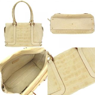 フェラガモ ウッド ガンチーニ マットクロコ トートバッグ AQ-21 5438 クロコダイル ベージュ 0044【中古】Salvatore Ferragamo フェラガモ ウッド ガンチーニ マットクロコ トートバッグ AQ-21 5438 クロコダイル ベージュ 0044Salvatore Ferragamo