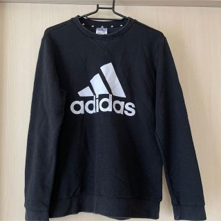 アディダス(adidas)のadidas トレーナー　黒色　160cm(Tシャツ/カットソー)