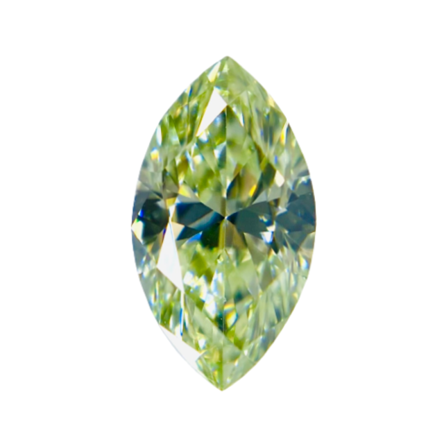 FANCY LIGHT YELLOW GREEN 0.32ct MQ