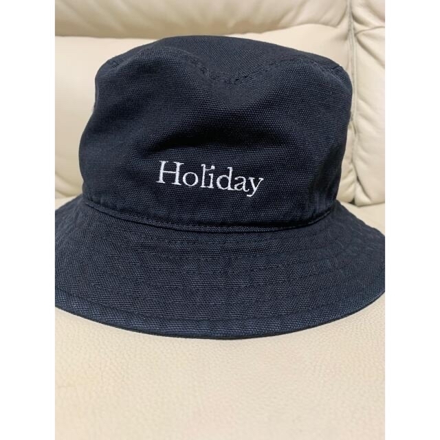 holiday(ホリデイ)のHOLIDAY x CA4LA WASH BUCKET HAT♦︎ブラック レディースの帽子(ハット)の商品写真