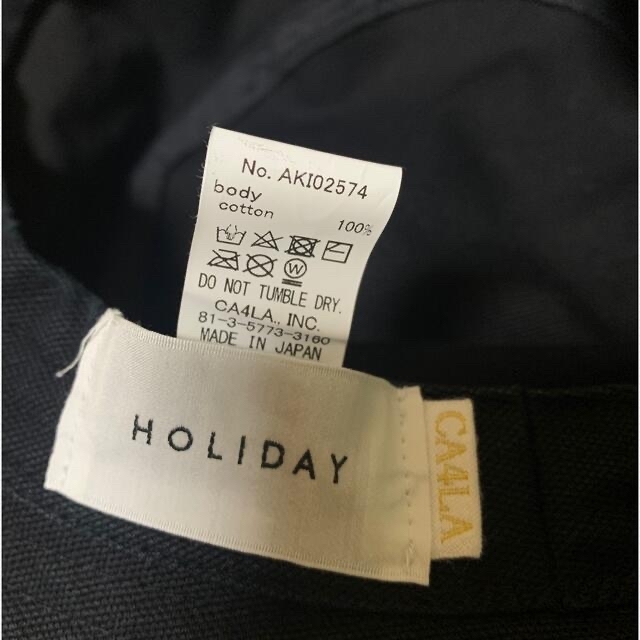 holiday(ホリデイ)のHOLIDAY x CA4LA WASH BUCKET HAT♦︎ブラック レディースの帽子(ハット)の商品写真