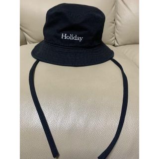 ホリデイ(holiday)のHOLIDAY x CA4LA WASH BUCKET HAT♦︎ブラック(ハット)