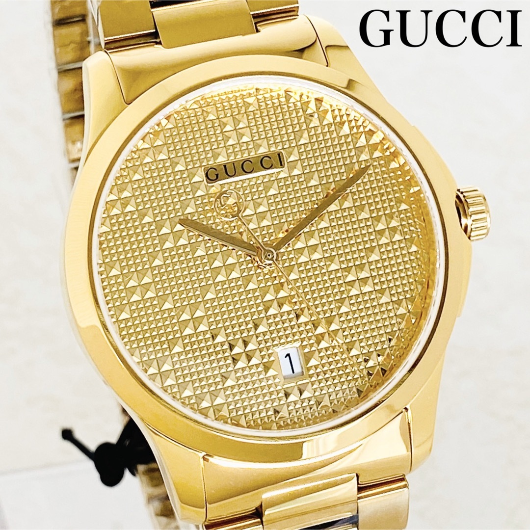 格安販売の - Gucci ◇定価14万◇ 新品ゴールド 腕時計 メンズ男性 G