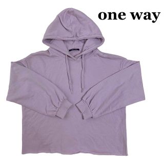 ワンウェイ(one*way)の【美品】one way ワンウェイ ドロップショルダーパーカー フード付き(パーカー)