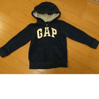 ギャップキッズ(GAP Kids)のGAP フリースパーカー ネイビー 110(ジャケット/上着)