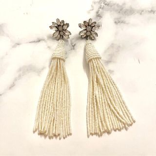 ヴェラウォン(Vera Wang)のorgablanca 　ニコラ　ブライダルピアス　フリンジ　タッセル(ピアス)