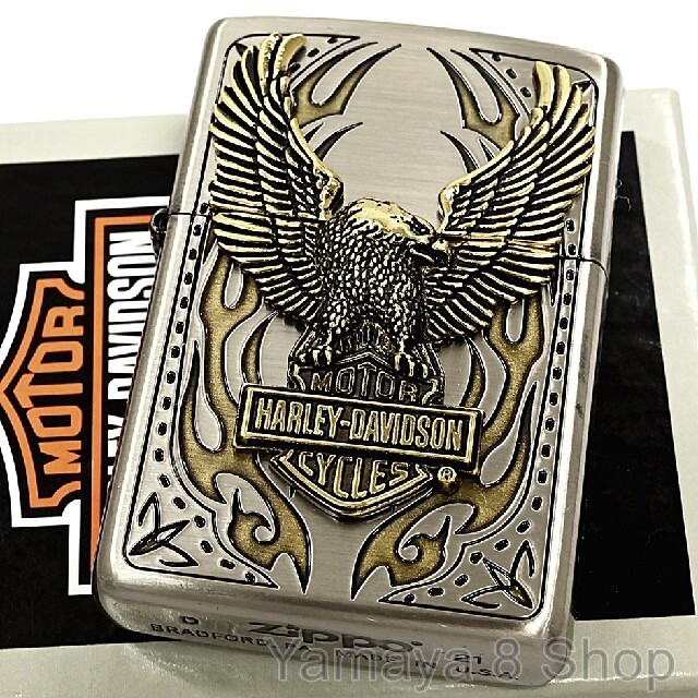 通販セール ヤフオク! - 限定Zippo ハーレーHarley-Davidson/2面黒金