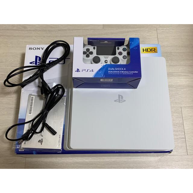 PS4／CUH-2100A 500GB／ホワイト／新品コントローラー付