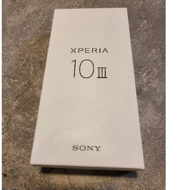 未使用品　SONY Xperia 10 III SOG04 128G  ホワイト