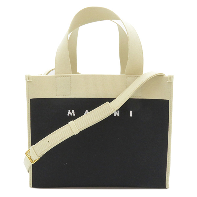 美品 - Marni マルニ S ショッピングバッグ スモール ジャカード 2WAY