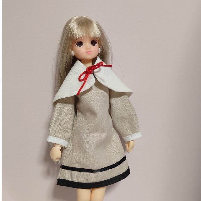 ハンドメイド　リカちゃん服　113 ワンピース　制服 ハンドメイドのぬいぐるみ/人形(その他)の商品写真