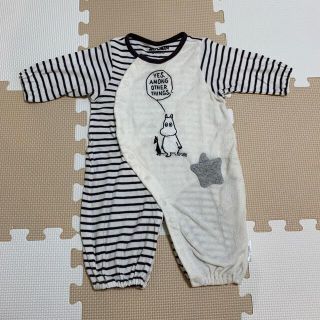 ムーミン(MOOMIN)のムーミン　ベビー服　ロンパース　2wayオール　50-70cm(ロンパース)