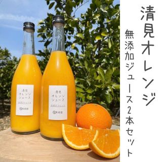 ★年末セール★清見オレンジ１００％無添加ジュース720ml × 2本(ソフトドリンク)