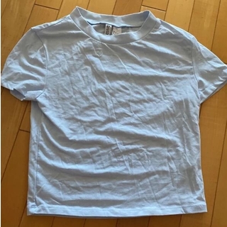 エイチアンドエム(H&M)のH&M エイチアンドエム　Tシャツ　ブルー　水色　半袖(Tシャツ(半袖/袖なし))