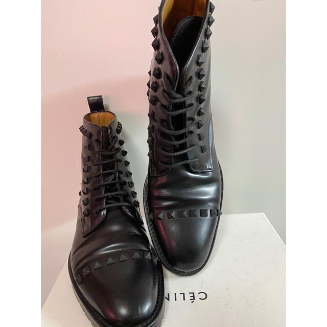 美品 VALENTINO ロックスタッズ ブーツ 41 VLTN