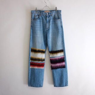 Marni - 新品正規品 Marni モヘアパッチ デニムパンツの通販 by store