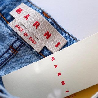 Marni - 新品正規品 Marni モヘアパッチ デニムパンツの通販 by store