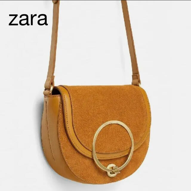 ZARA(ザラ)の 新品　タグ付き　ZARA スエードフラップクロスボディバッグ　ショルダーバッグ レディースのバッグ(ショルダーバッグ)の商品写真