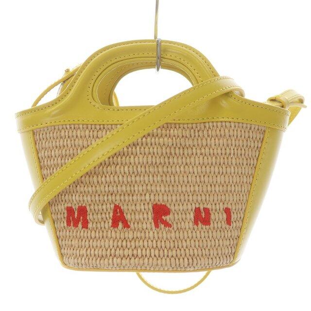 Marni - マルニ トロピカリア かごバッグ ショルダー ラフィア レザー