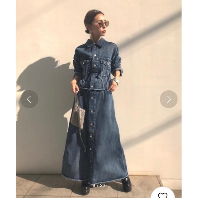 AMERI 4WAY DENIM DRESS COAT | フリマアプリ ラクマ