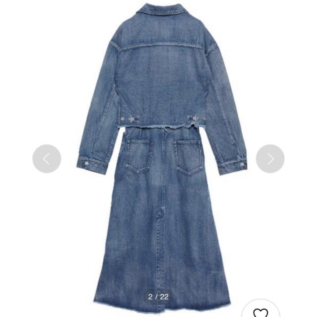 Ameri 4WAY DENIM DRESS COAT Mサイズ 【未着用美品】 Ameri VINTAGE - AMERI 4WAY DENIM DRESS COATの通販 by R