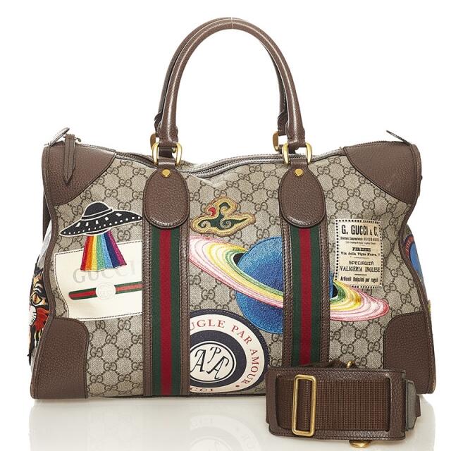 Gucci - グッチ GGスプリーム クーリエ ワッペン ボストンバッグ