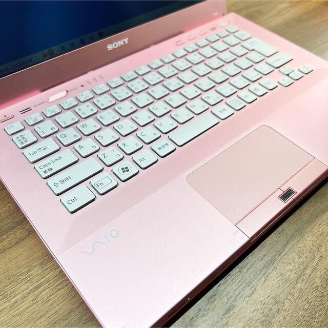 VAIO(バイオ)の【爆速SSD搭載】かわいいピンク☘VAIO☘Corei3☘Office スマホ/家電/カメラのPC/タブレット(ノートPC)の商品写真