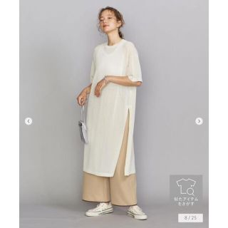 ビューティアンドユースユナイテッドアローズ(BEAUTY&YOUTH UNITED ARROWS)の【新品タグ付き】BEAUTY&YOUTH シアーTシャツワンピース(その他)