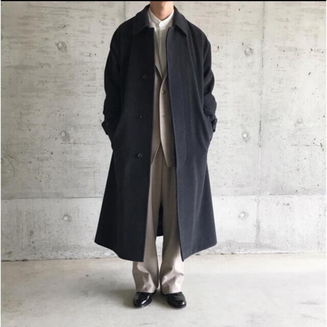 AURALEE(オーラリー)のAURALEE  Cashmere Wool Mosser Big Coat メンズのジャケット/アウター(ステンカラーコート)の商品写真