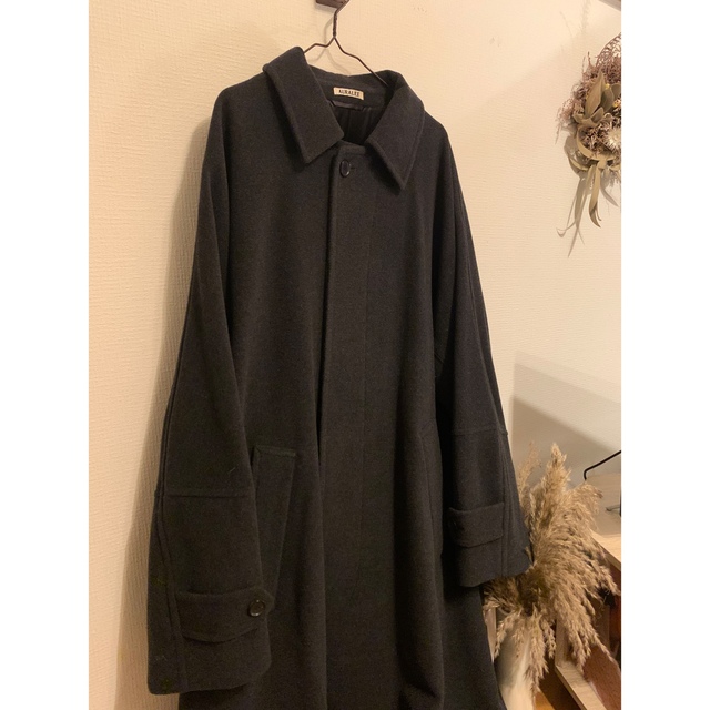 AURALEE(オーラリー)のAURALEE  Cashmere Wool Mosser Big Coat メンズのジャケット/アウター(ステンカラーコート)の商品写真