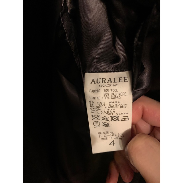 AURALEE(オーラリー)のAURALEE  Cashmere Wool Mosser Big Coat メンズのジャケット/アウター(ステンカラーコート)の商品写真