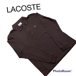 ラコステ(LACOSTE)のLACOSTE  ラコステ　ポロシャツ 長袖  サイズM(ポロシャツ)