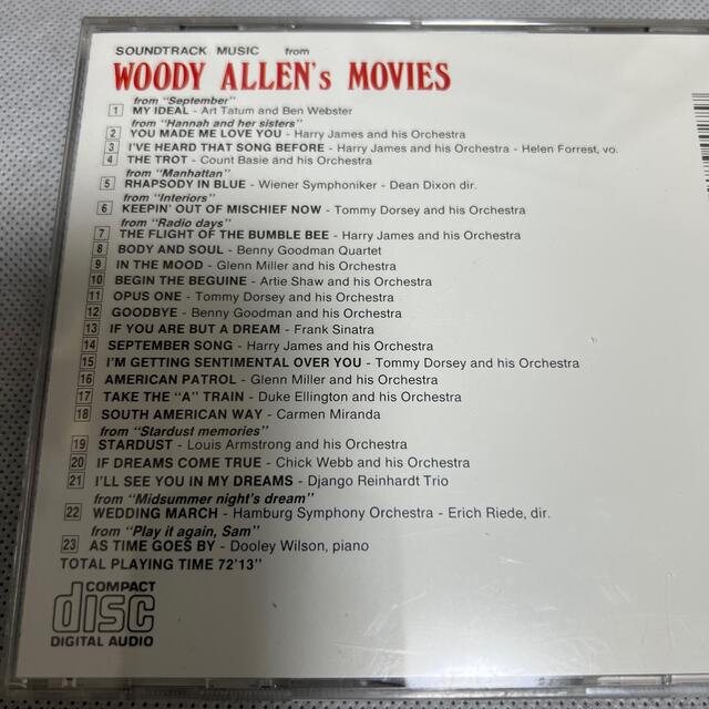 【中古】Woody Allen’s Movies-フランス盤 CD エンタメ/ホビーのCD(映画音楽)の商品写真