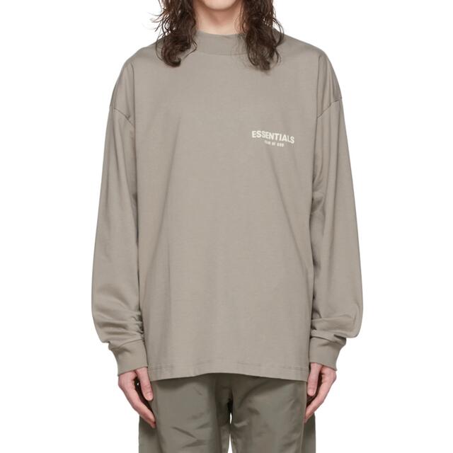 FEAR OF GOD(フィアオブゴッド)の【NEW】人気カラー！ESSENTIALS/フロッキーロゴ/長袖Tシャツ【L】 メンズのトップス(Tシャツ/カットソー(七分/長袖))の商品写真