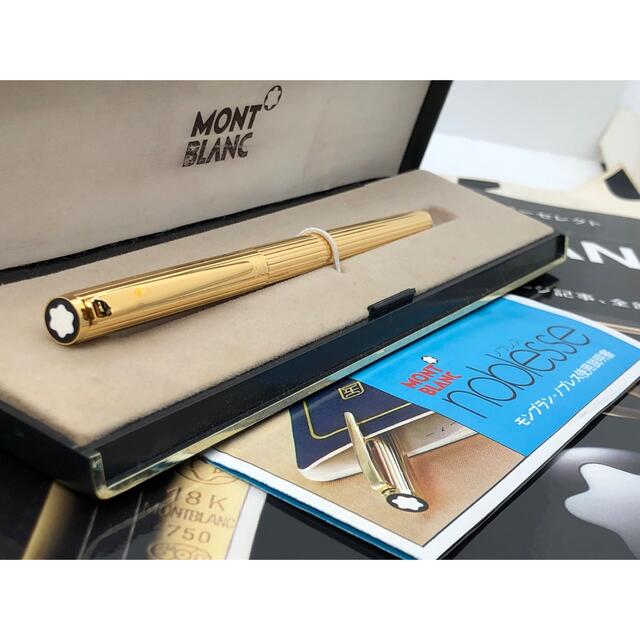 MONTBLANC(モンブラン)の　お宝未使用！金運を呼ぶ総金張り価値の高い逸品！No1147ノブレス★モンブラン インテリア/住まい/日用品の文房具(ペン/マーカー)の商品写真