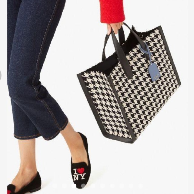 kate spade new york(ケイトスペードニューヨーク)のケイトスペード トートバッグ 千鳥格子 千鳥柄 レディースのバッグ(トートバッグ)の商品写真