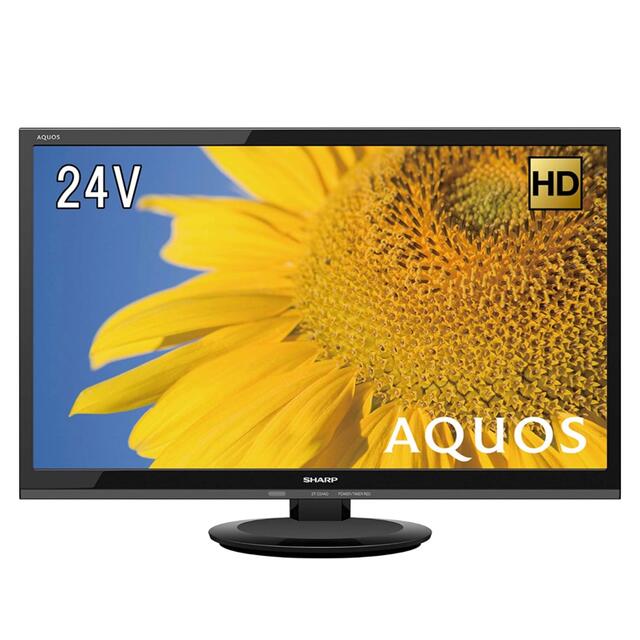 AQUOS(アクオス)のsharp AQUOS 24v  2T-C24AD  スマホ/家電/カメラのテレビ/映像機器(テレビ)の商品写真