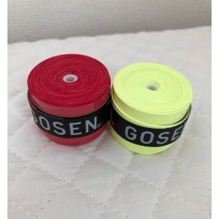 ゴーセン(GOSEN)のGOSEN グリップテープ 2個★迅速発送 赤 蛍光 ゴーセン✳︎色変更可(その他)