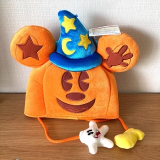 ディズニー(Disney)の【新品】ハロウィン　かぼちゃ帽子　ミッキー(キャラクターグッズ)