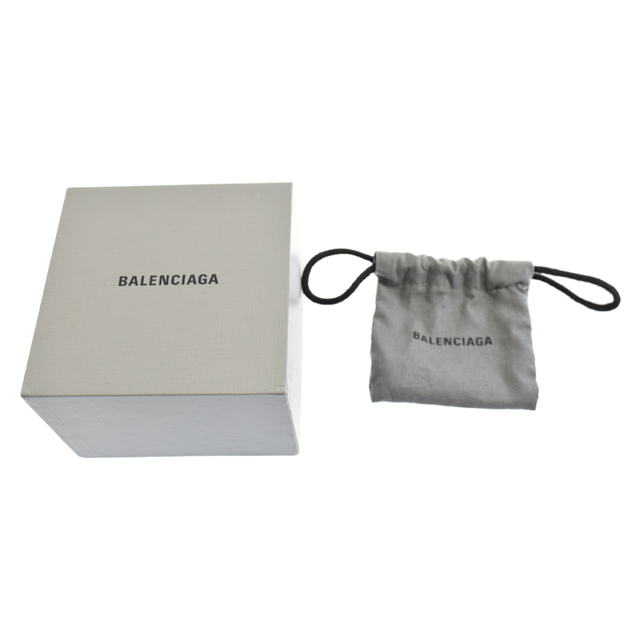 Balenciaga(バレンシアガ)のBALENCIAGA バレンシアガ ループドロップイヤリング ピアス シルバー/グリーン レディースのアクセサリー(ピアス)の商品写真