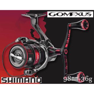 シマノ(SHIMANO)の【限定生産】ゴメクサス 98mm チタン製　シマノ　セフィア　レッドチタン(リール)