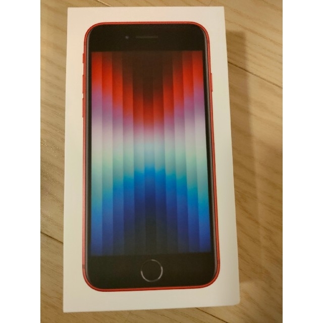 かわいい！ 3代目 iPhoneSE - iPhone 64GB 新品未使用 レッド red PRODUCT スマートフォン本体