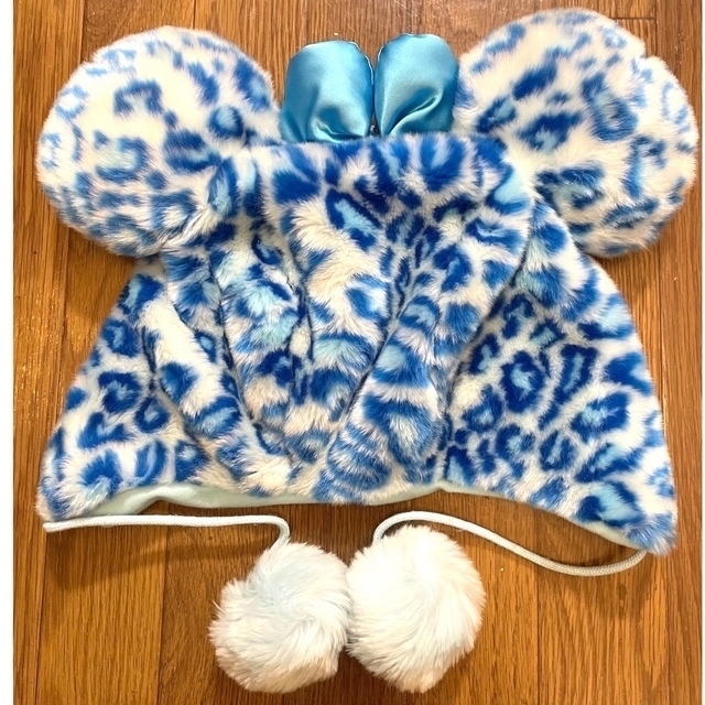 Disney - Disney ファンキャップ 豹柄 ブルー 美品 カチューシャ Disney - Disney ファンキャップ 豹柄 ブルー 美品 カチューシャ