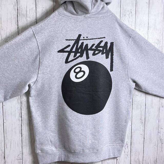 STUSSY ステューシー 8ボール プリント スウェット パーカー